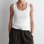 COS – Ribbed Scoop-Neck Sleeveless Top