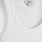 COS – Ribbed Scoop-Neck Sleeveless Top