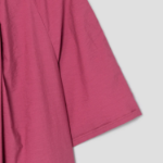 KUHO High-Neck Short-Sleeve Blouse - Magenta