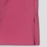 KUHO High-Neck Short-Sleeve Blouse - Magenta