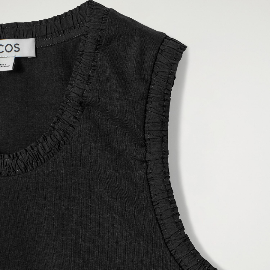 COS – Gathered Cotton Sleeveless Top