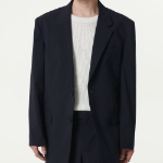 [Cool Standard] Oversized Blazer — Navy