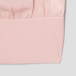 Theory Women Silk Combo Rib Waistband Shortsleevetop - Pink Sand