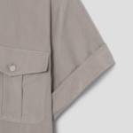 Theory Women Fluid Lyocell Military Shirt - Soft Taupe