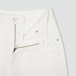 JAJU Denim Bermuda Pants (Ivory) — светлый акцент и комфортный деним для повседневных образов