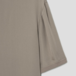 Theory Women Silk Combo Oversized Boxy Tee - Soft Taupe