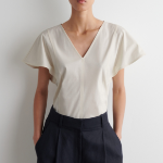 COS Petal-Sleeve Cotton Top
