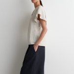 COS Petal-Sleeve Cotton Top