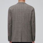Glen Check Basic Blazer — Dark Beige
