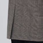Glen Check Basic Blazer — Dark Beige