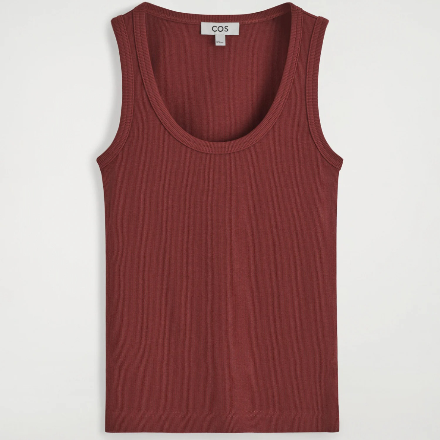 COS Ribbed Scoop-Neck Sleeveless Top