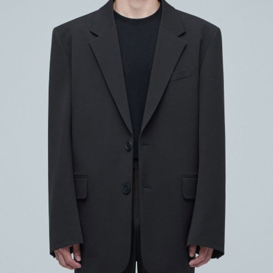 Big Daddy Oversized Blazer — Dark Gray