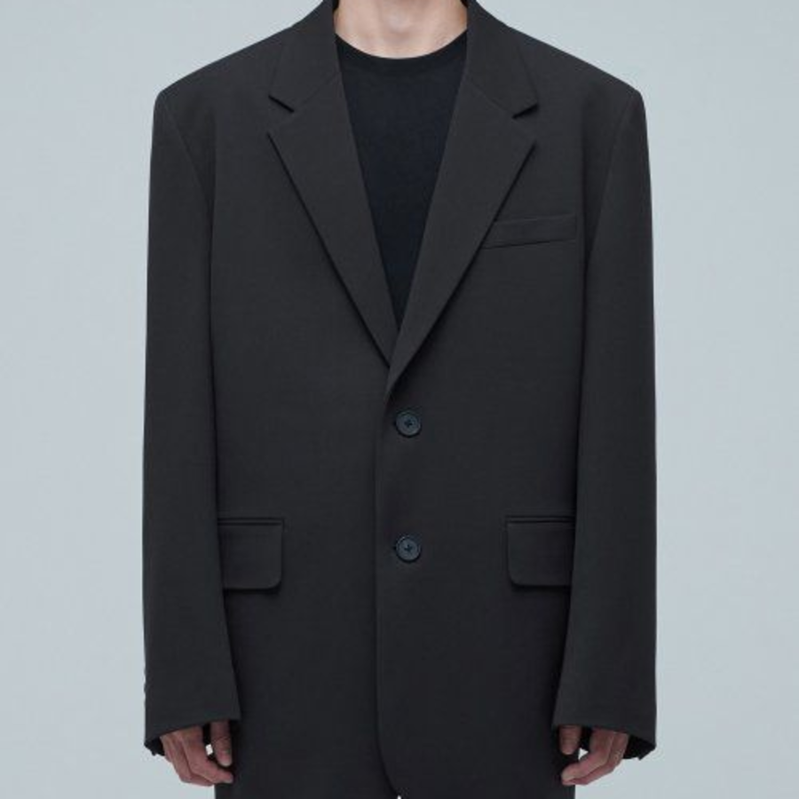 Big Daddy Oversized Blazer — Dark Gray