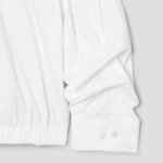 Theory Women Cotton Shirting Fixed Sleeve Crop Shirt - White