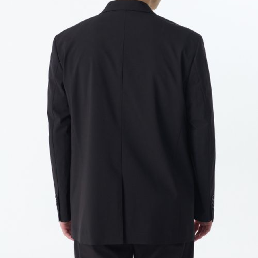 [Cool Standard] Relaxed Basic Blazer — Dark Gray