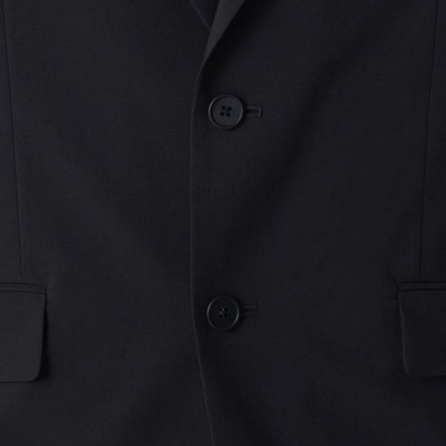 [Cool Standard] Relaxed Basic Blazer — Dark Gray