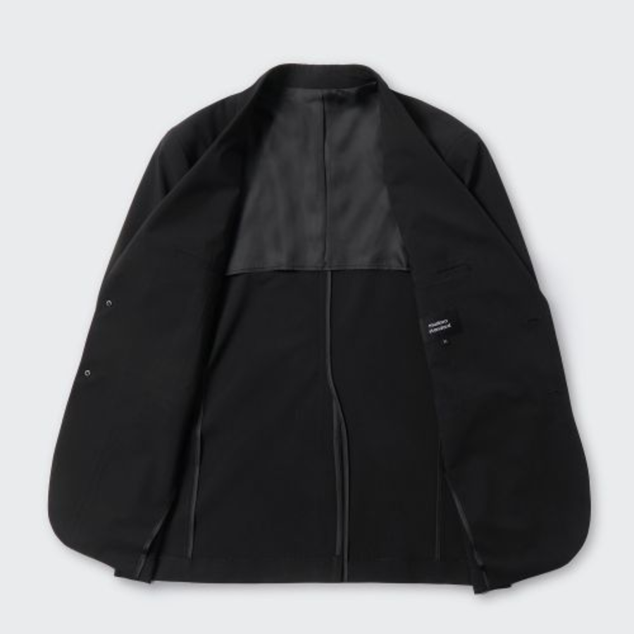 [Cool Standard] Relaxed Basic Blazer — Dark Gray