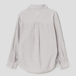 KUHO Collar Neck Shirring Detail Blouse – Grey