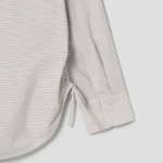 KUHO Collar Neck Shirring Detail Blouse – Grey