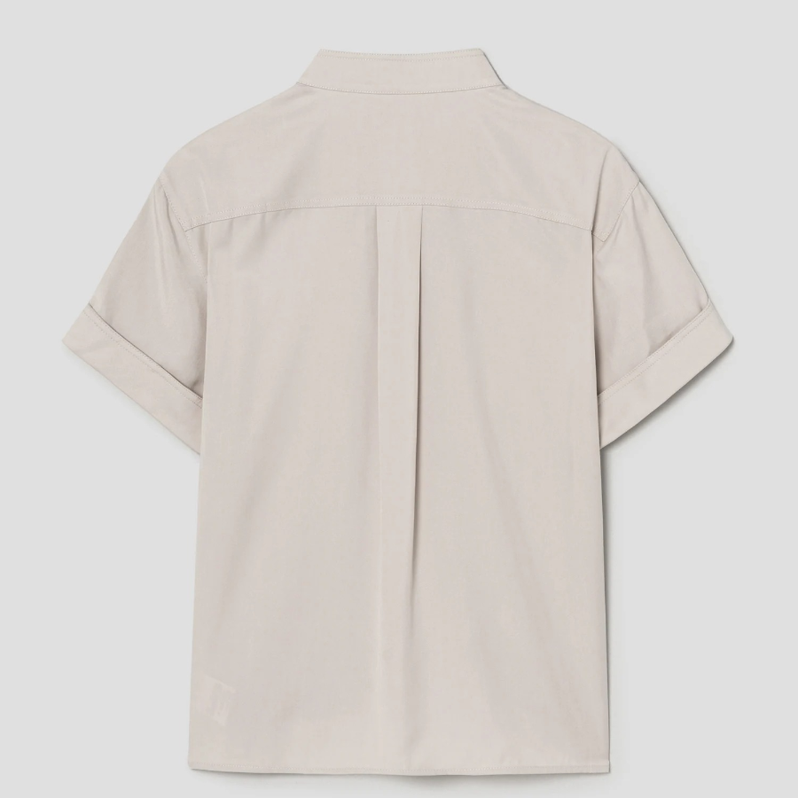 Theory Women Fluid Lyocell Military Shirt - New Sand