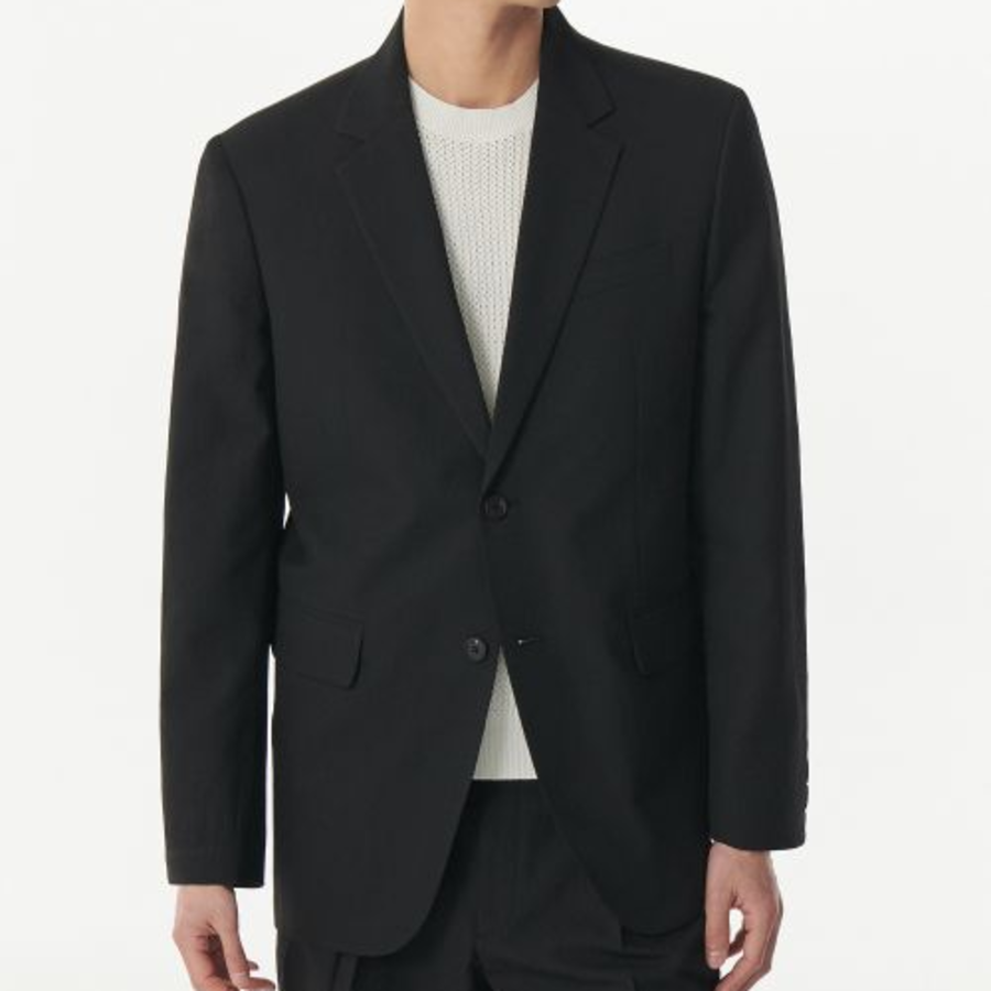 Cool Touch Relaxed Basic Blazer — Black