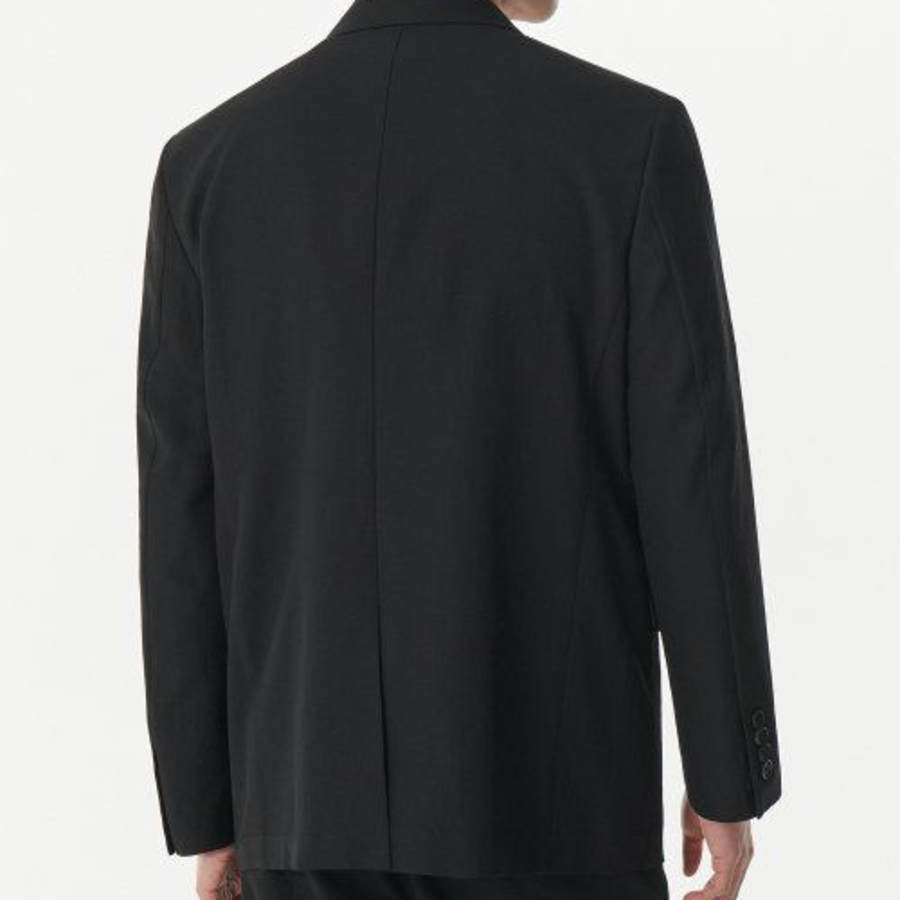 Cool Touch Relaxed Basic Blazer — Black