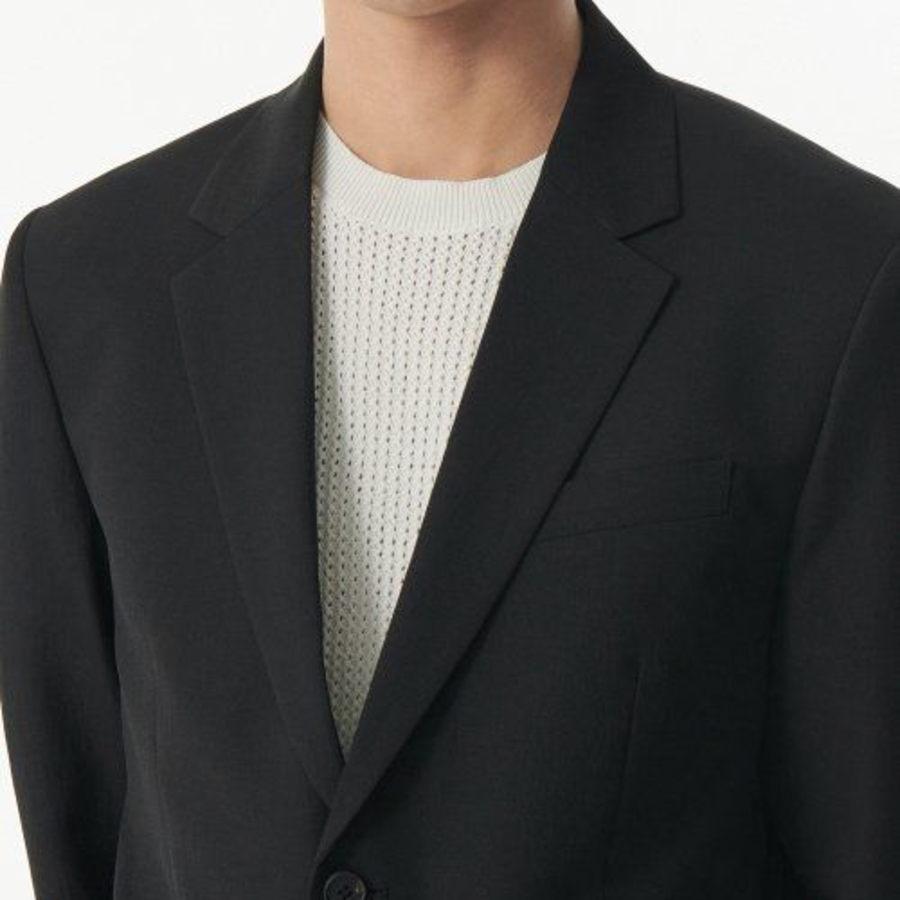 Cool Touch Relaxed Basic Blazer — Black