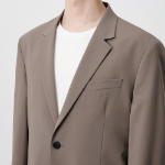 Cooltandard Relaxed Basic Blazer — Dusty Beige