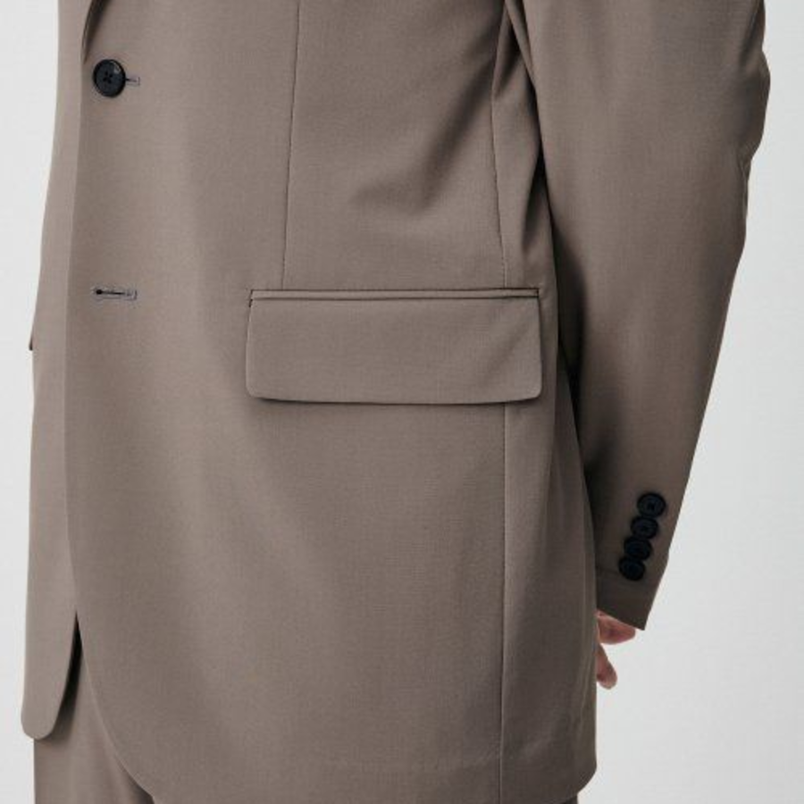 Cooltandard Relaxed Basic Blazer — Dusty Beige