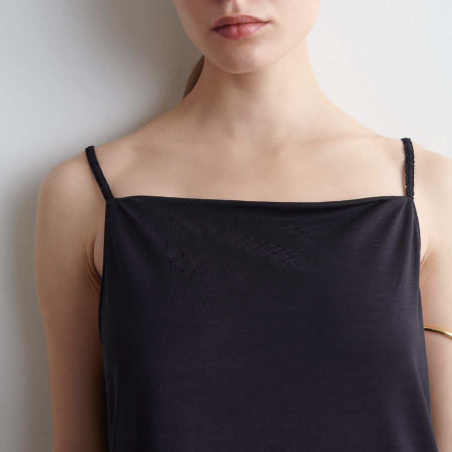COS Square-Neck Strappy Jersey Dress