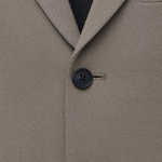 Oversized 3-Button Blazer — Dusty Beige