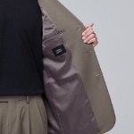 Oversized 3-Button Blazer — Dusty Beige