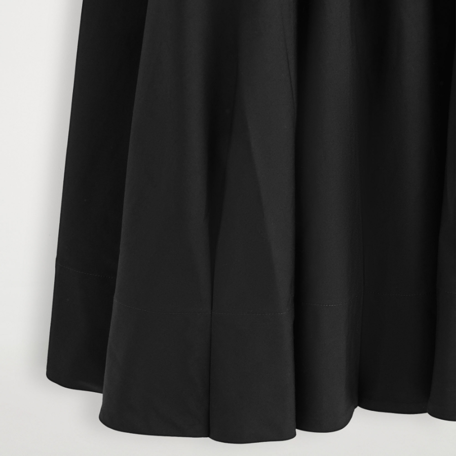 COS Boat-Neck Cotton A-Line Midi Dress