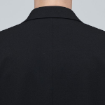 Oversized Crop Blazer — Black