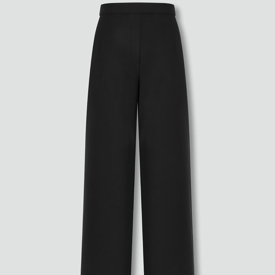 JAJU All-Day Wide Pants (Black) — повседневный комфорт и универсальность в чёрном исполнении