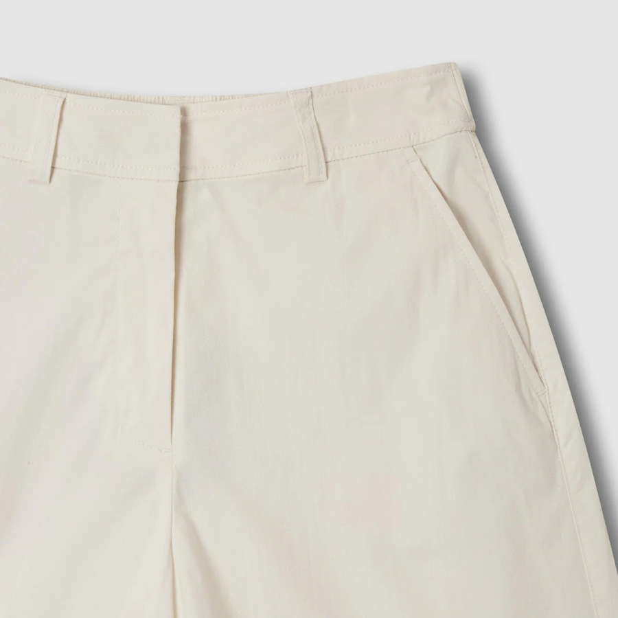 JAJU Cotton Half Pants (Ivory) — лёгкие и практичные шорты для повседневного комфорта