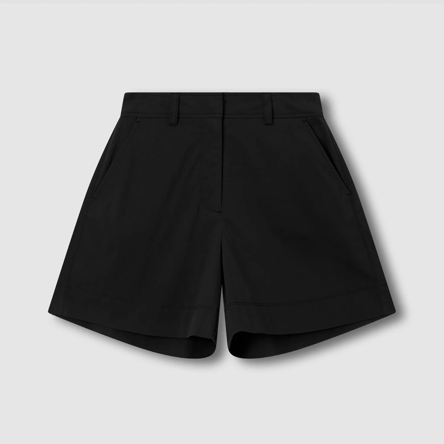JAJU Cotton Half Pants (Black) — практичные хлопковые шорты в универсальном чёрном цвете