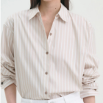 Theory Women Cotton Shirting Boyfriend Shirt - Sand Multi