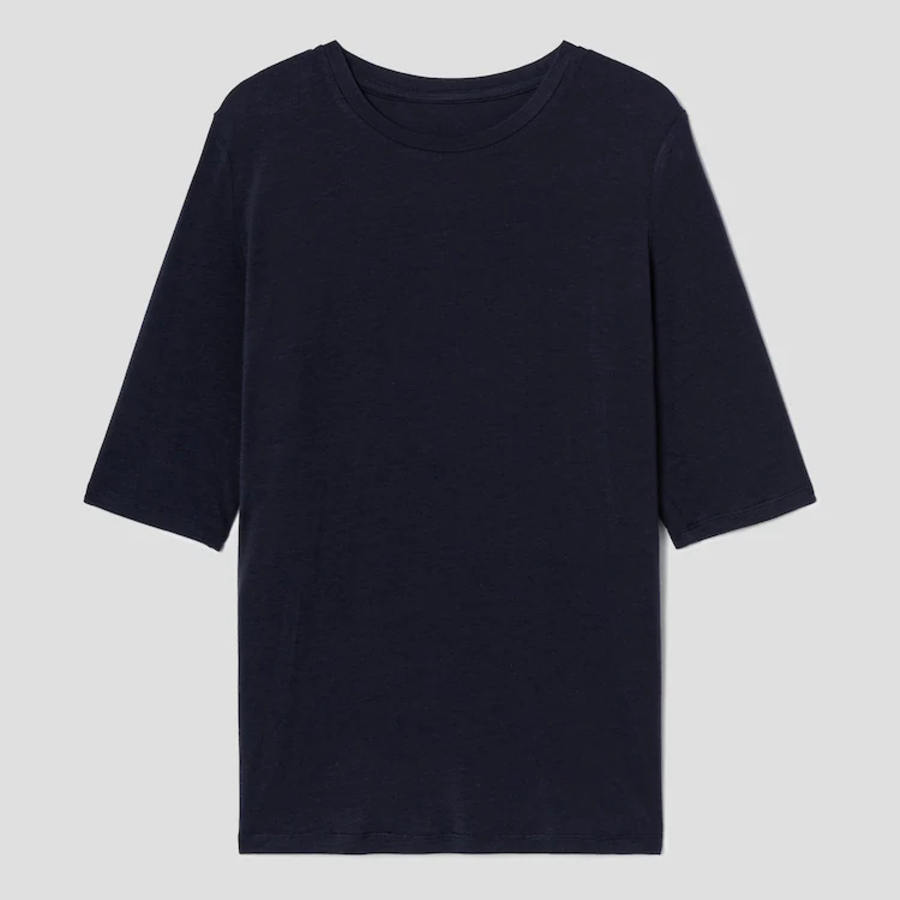 KUHO Lace Bustier Blouse - Navy