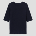 KUHO Lace Bustier Blouse - Navy