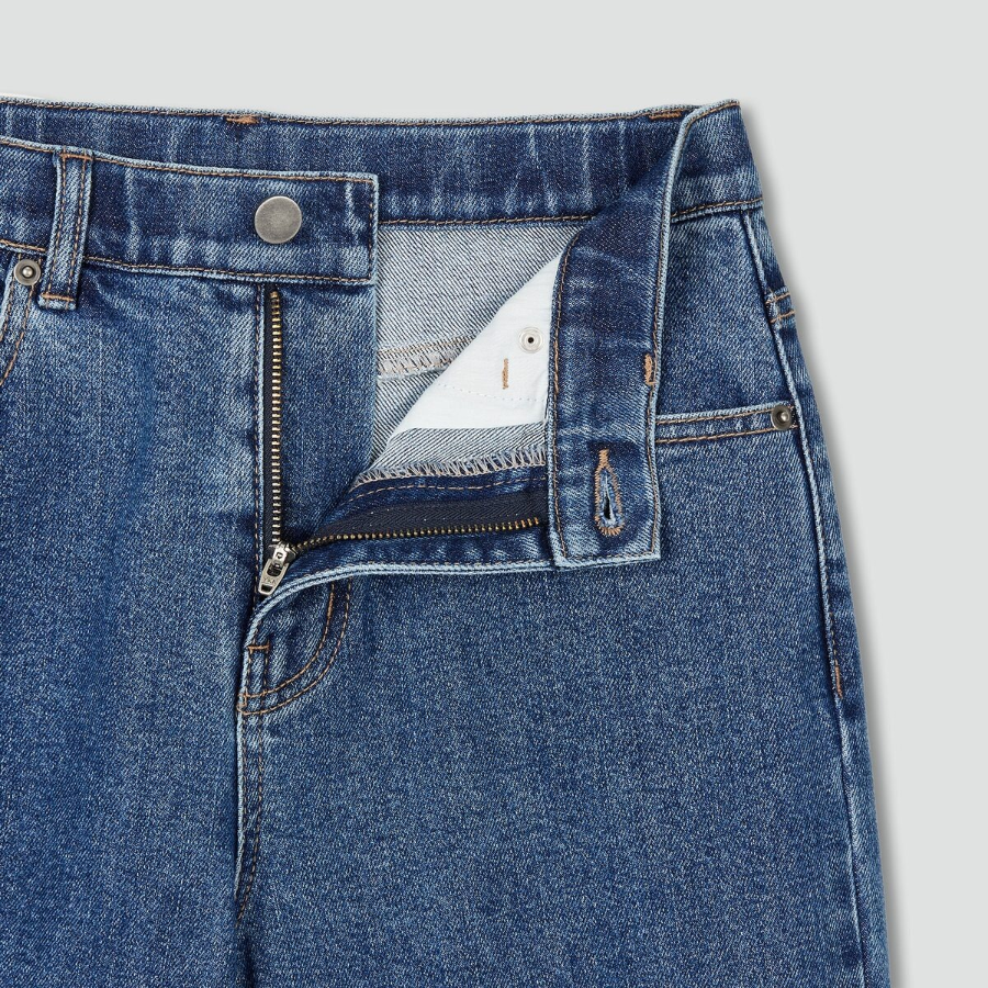 JAJU Straight Denim Pants (Blue) — классические джинсы с прямым кроем для повседневной носки