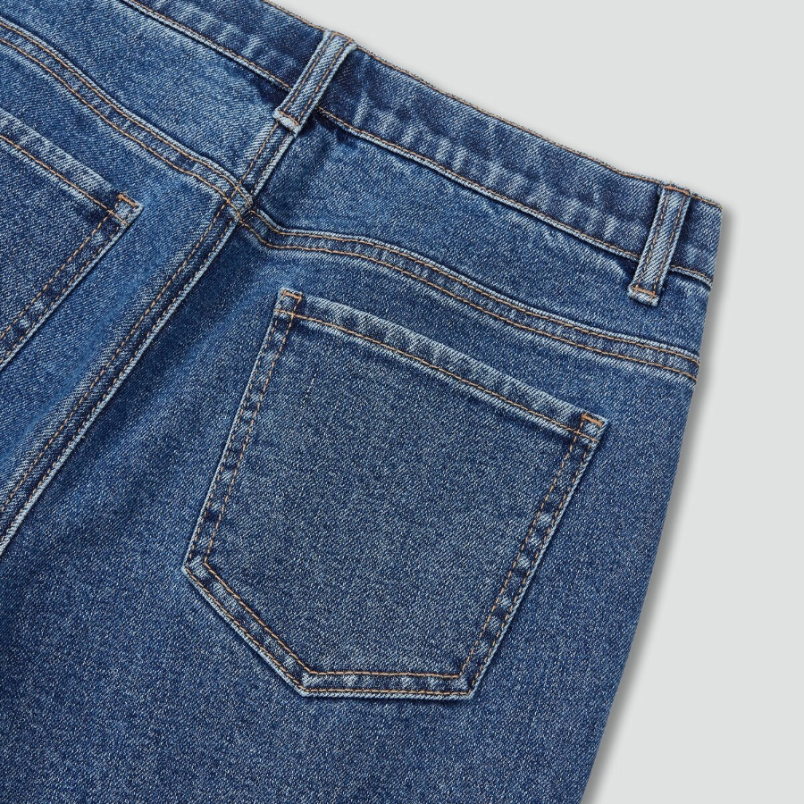 JAJU Straight Denim Pants (Blue) — классические джинсы с прямым кроем для повседневной носки