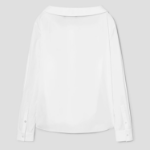 Theory Women Cotton Shirting Collar Blouse - White