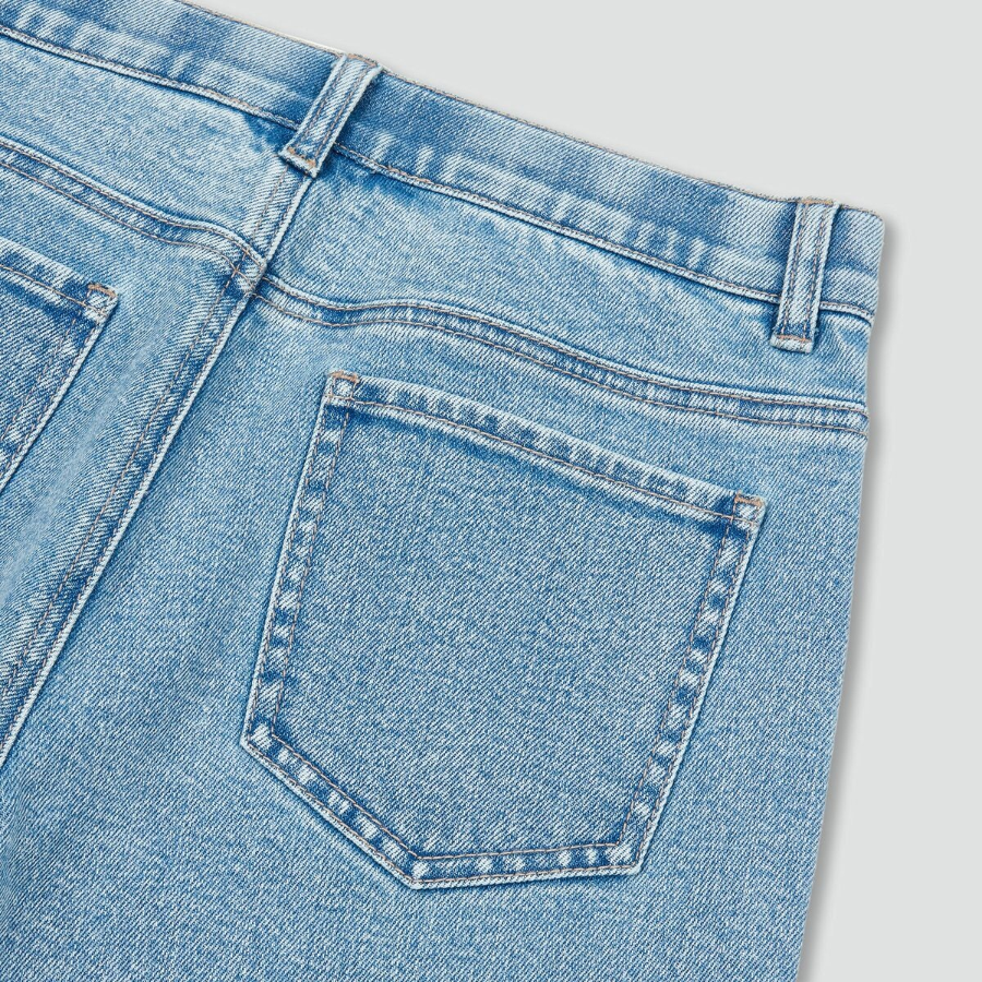 JAJU Straight Denim Pants (Light Blue) — лёгкий оттенок и классический силуэт для повседневных образов