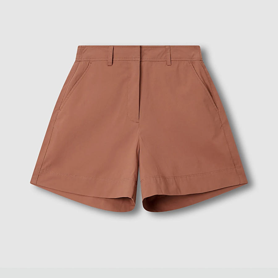 JAJU Cotton Half Pants (Brick) — стильные и комфортные шорты насыщенного кирпичного оттенка