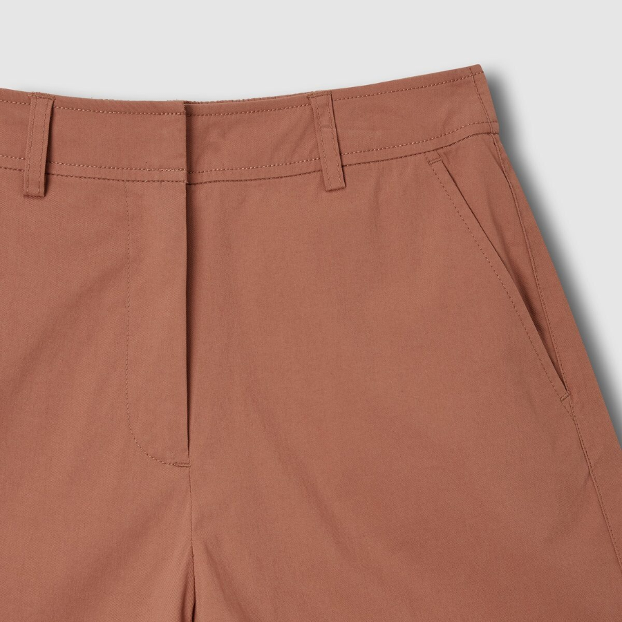 JAJU Cotton Half Pants (Brick) — стильные и комфортные шорты насыщенного кирпичного оттенка