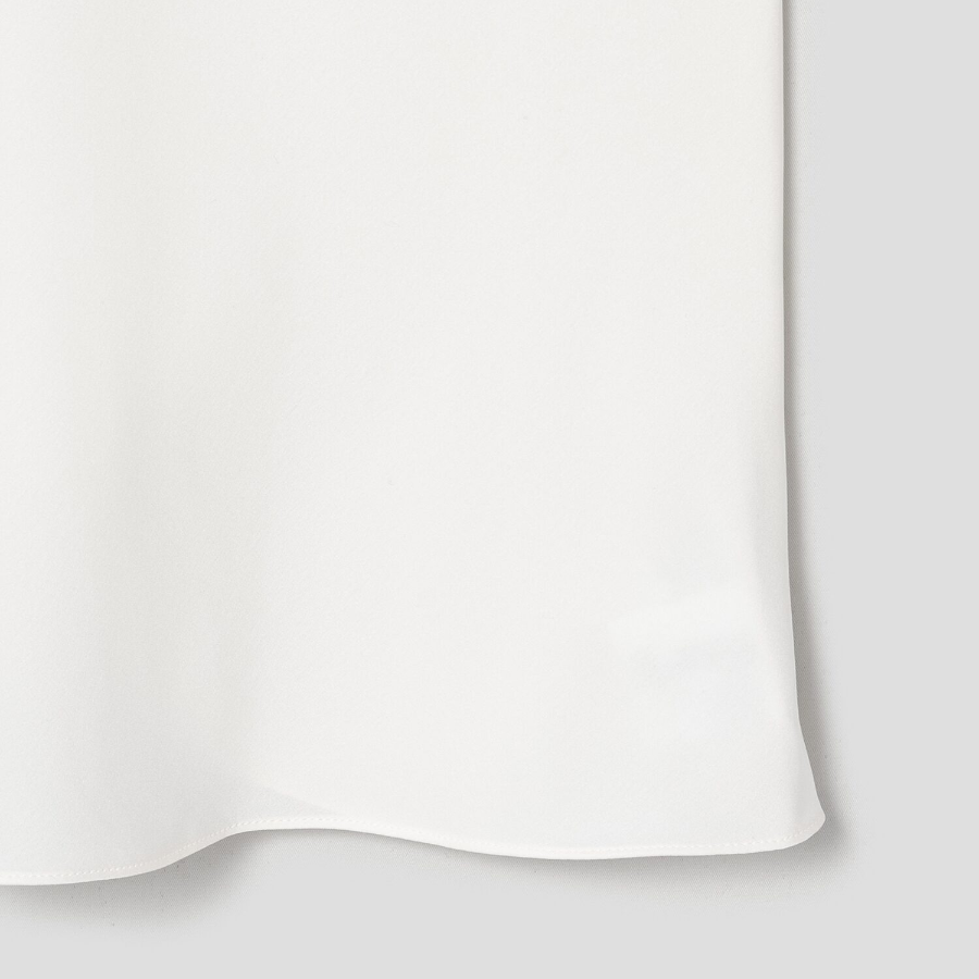 Theory Women Silk Georgette Slip Top - Ivory