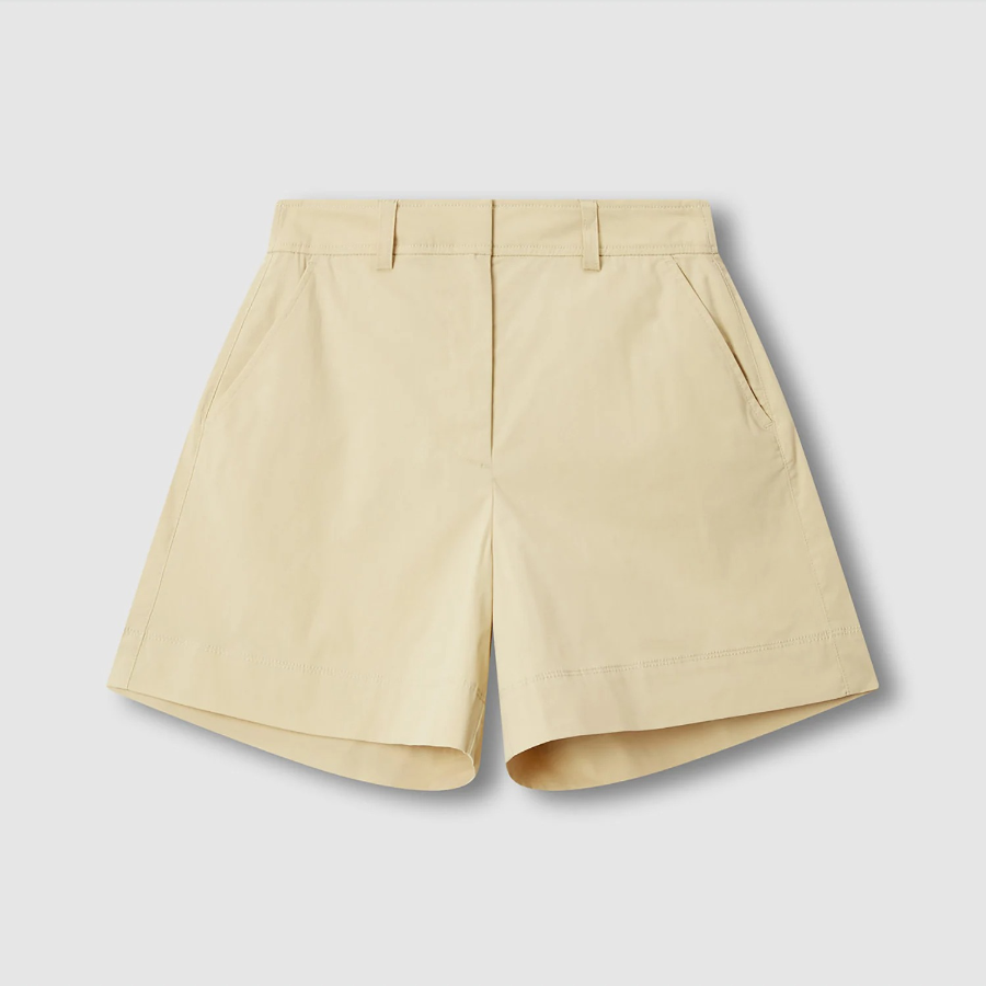 JAJU Cotton Half Pants (Beige) — комфортные и универсальные шорты в натуральном бежевом оттенке