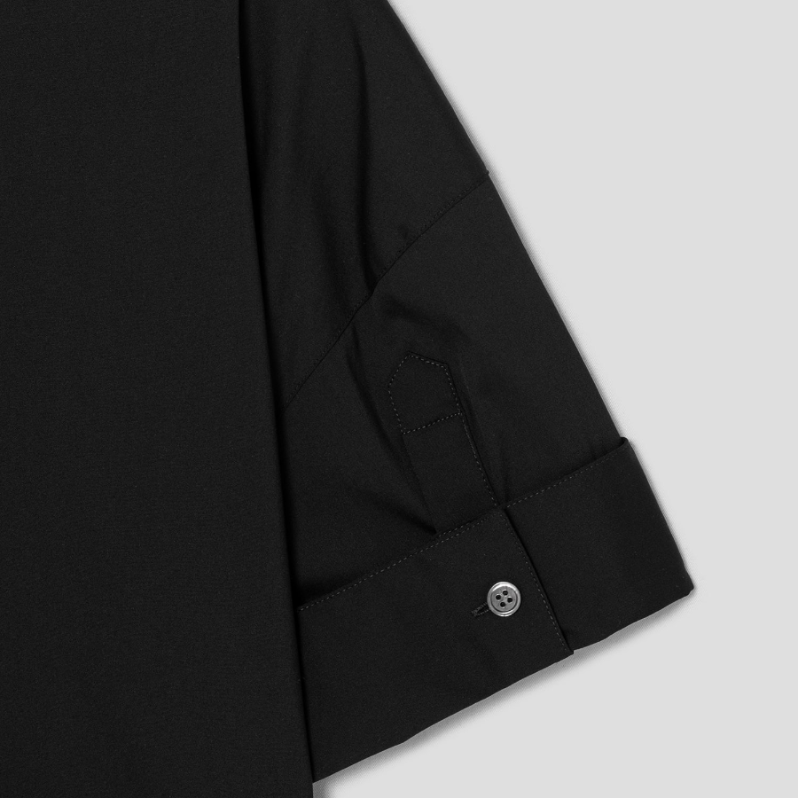 Theory Women Cotton Shirting Cuff Pocket Shirt - Black