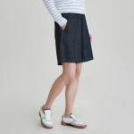 JAJU Distressed Denim Half Pants (Navy) — стильные и удобные шорты с эффектом потертости